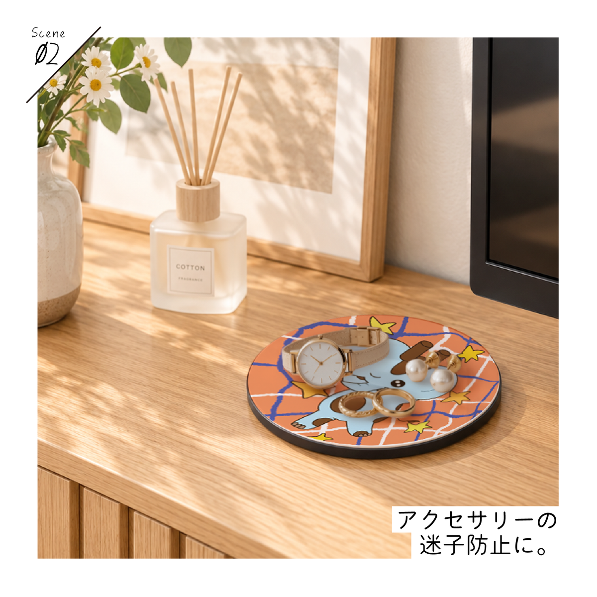 【コラボアイテム】PotePote × コースター（丸）