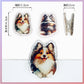 👑マグネット入り🧲両面わんこ🐶クリップ（4個セット）
