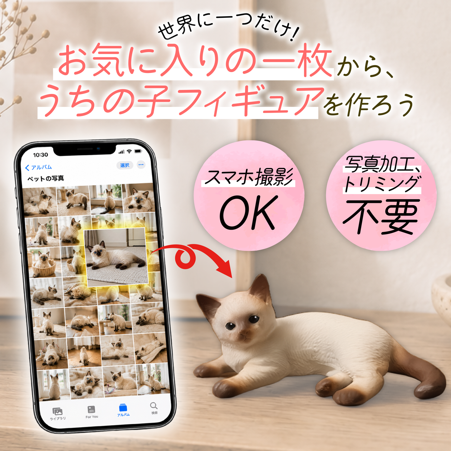 👑写真から作るうちの子フィギュア