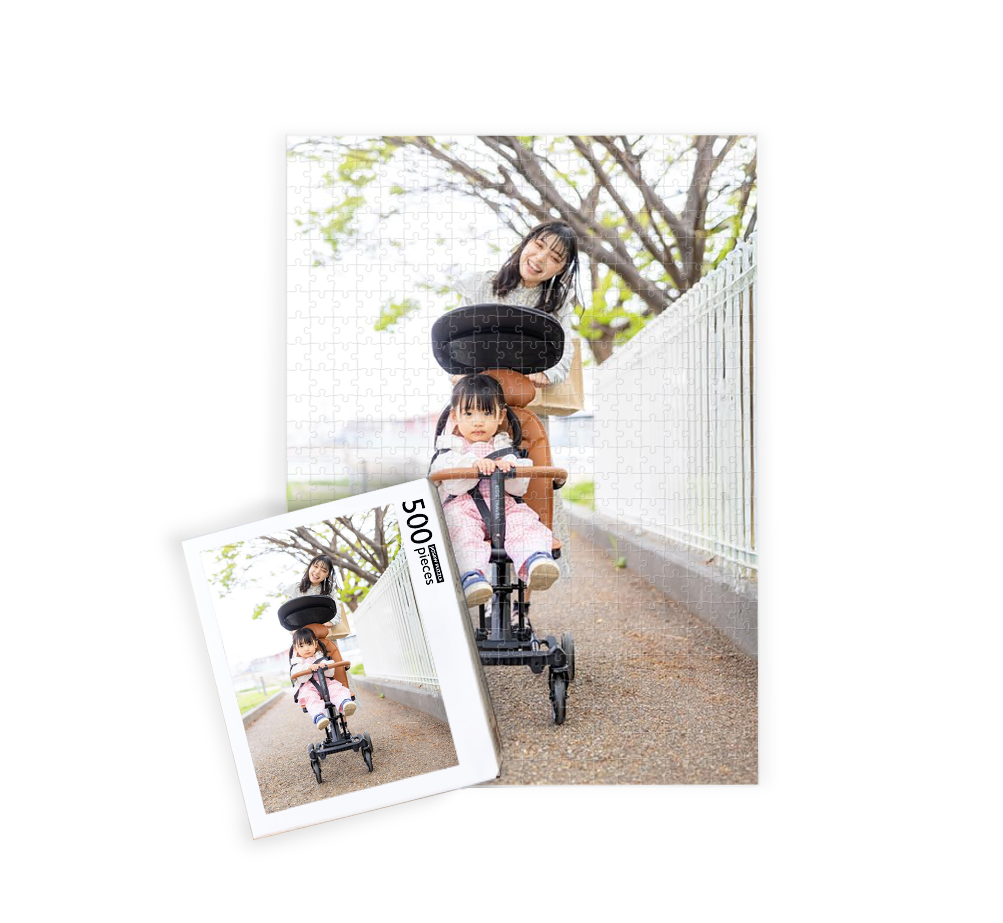 【縦方向／オリジナルパズル】🧩500ピース／縦53 x 横38cm